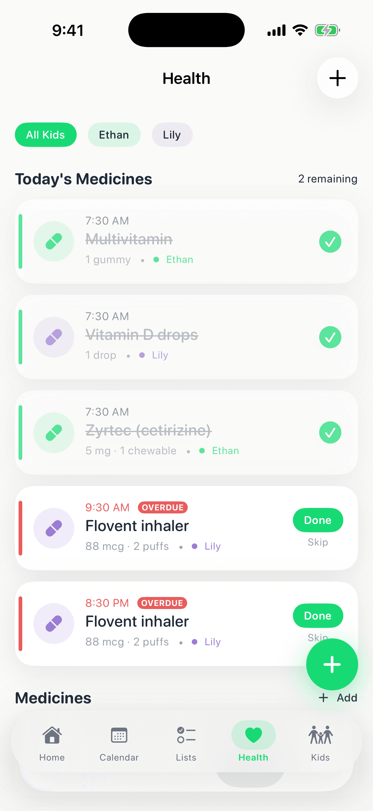 Piccolo health screen
