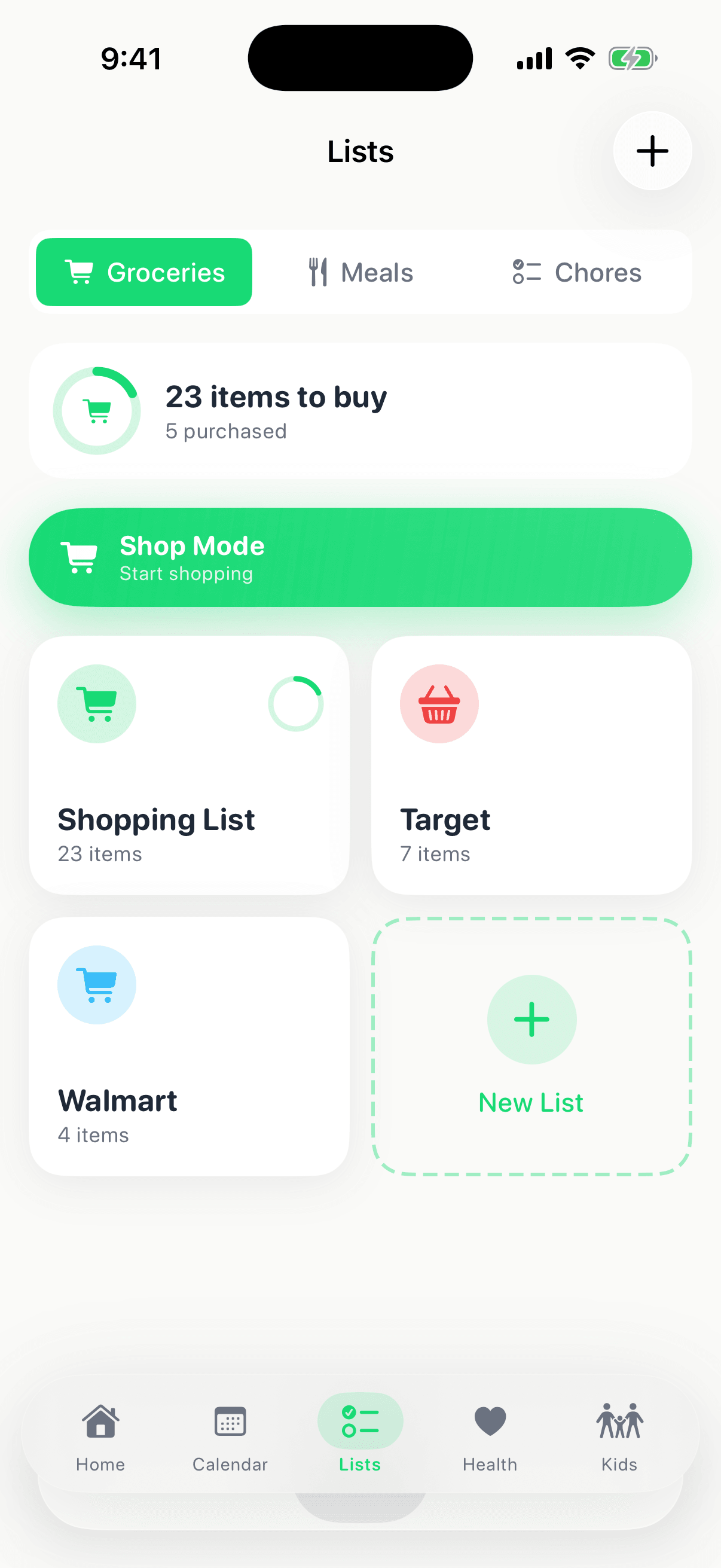 Piccolo lists screen